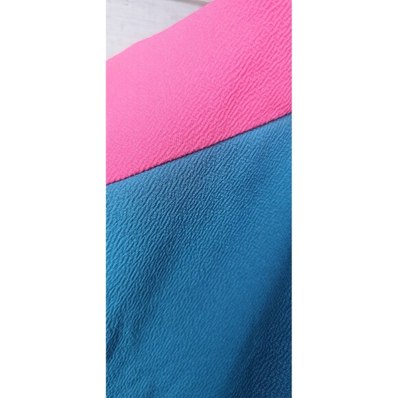 LuLaRoe Women's Cassie Colorblock Pencil Skirt Pink & Teal Green NWT Size Medium - Picture 11 of 11